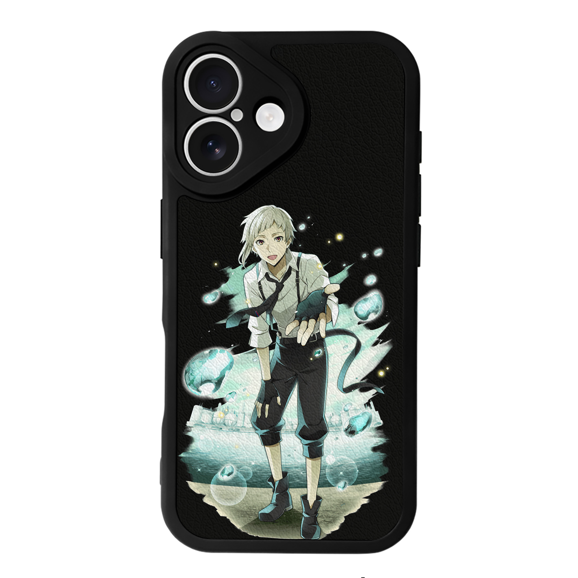 （画像用） 文豪ストレイドッグス Bungo Stray Dogs 【iPhone 16シリーズ対応】シリコンスマホケース（レザー調） 材質：シリコン